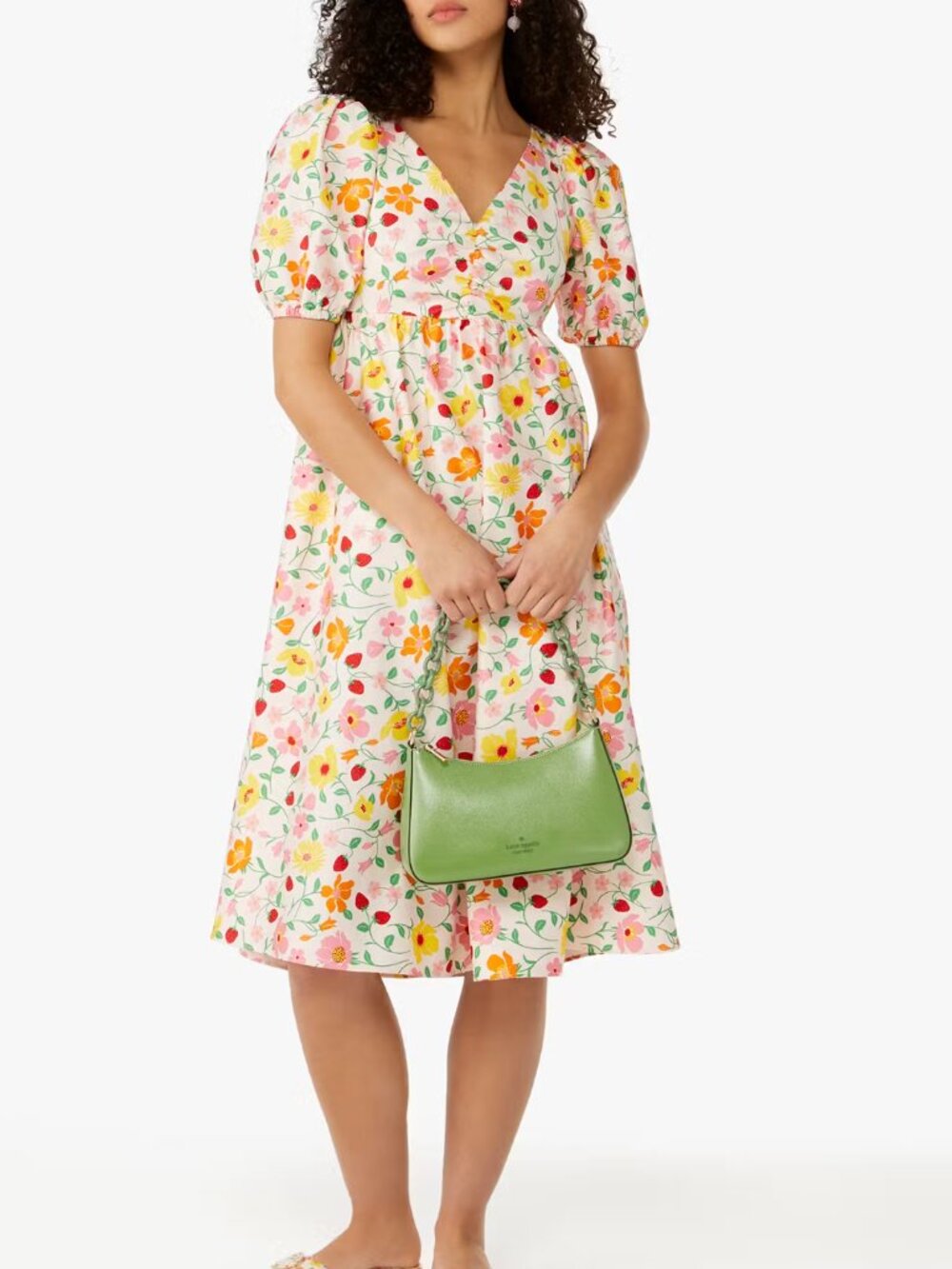 Kate Spade Strawberry Garden Midi Dress 12